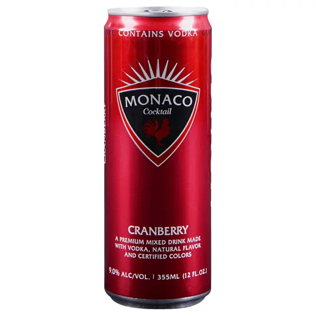 Monaco Cocktails Cranberry 12oz Can