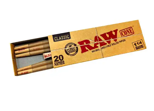 RAW 1 1/4" Pre-Rolled Cones