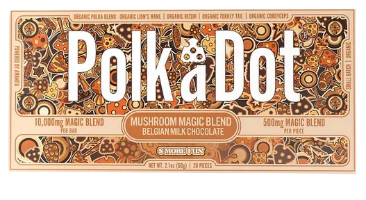 Mushroom Chocolate Bar Polka Dot